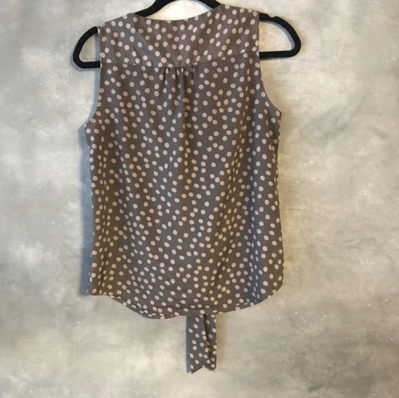Loft grey polka dot sleeveless shell - Picture 3 of 5